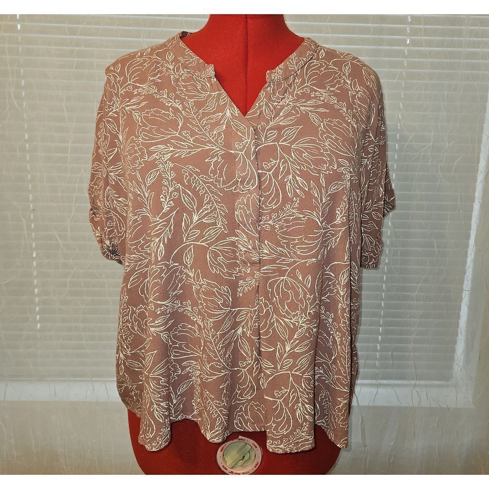 dip 1X Floral Print Women's Top